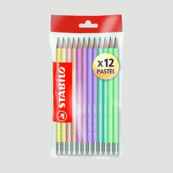 Confezione 12 Matite in Grafite STABILO Swano Pastel