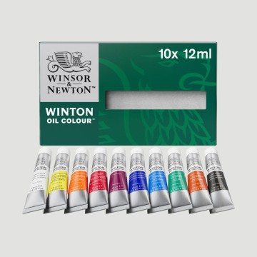 Set 10 Colori a Olio Winton Winsor&Newton, Formato 12ml