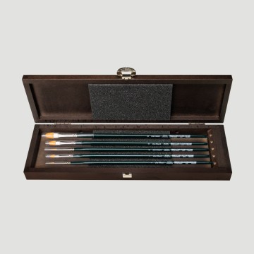 Cofanetto in Legno 5 Pennelli Nova da Vinci