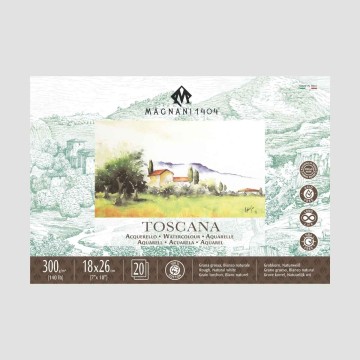 Blocco Magnani 1404 Toscana Grana Ruvida, 300gr 100% Cotone