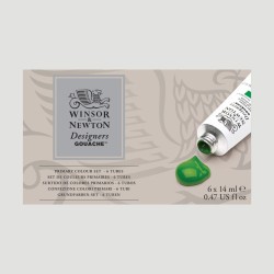 Set Designer Gouache tempera extrafine Winsor&Newton, Colori Primari