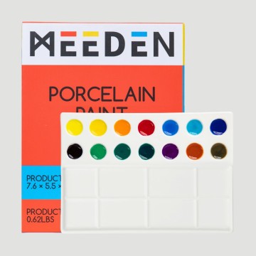 Tavolozza in Porcellana Rettangolare Meeden, dimensioni 19x14cm