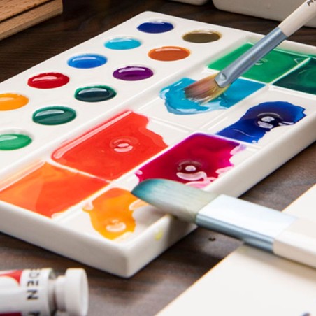 Tavolozza in Porcellana Rettangolare Meeden, dimensioni 19x14cm