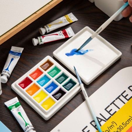 Tavolozza in Porcellana Quadrata Meeden, dimensioni 9,5x9,5cm