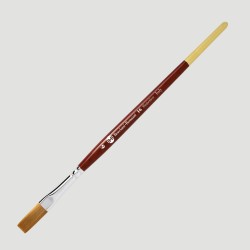 Pennello per Scrivere Sintetico Oro Borciani e Bonazz, Punta Piatta Serie 16