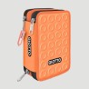 Astuccio 3 Zip Stilnovo Giotto, colore arancione