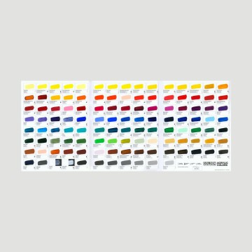 Cartella Colori Dipinta a Mano Golden Heavy Body, Fluid e Open