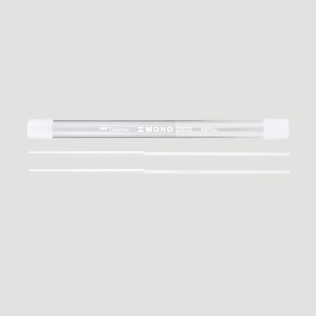Ricariche Gomma Tombow Mono Zero Tonda 2,3 mm, Confezione da 2 pezzi
