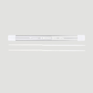 Ricariche Gomma Tombow Mono Zero Tonda 2,3 mm, Confezione da 2 pezzi