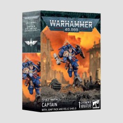 Space Marines Captain with Jump Pack & Relic Shield, Confezione Warhammer 40000