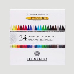 Confezione Mezzi Pastel Pencils Sennelier, Mezzi Pastelli in Mina da 24 e 48 colori