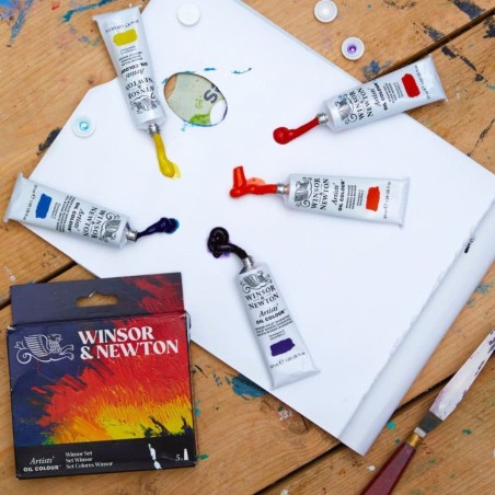 Set Winsor Colori a Olio Artists Winsor&Newton, 5 tubetti da 37ml