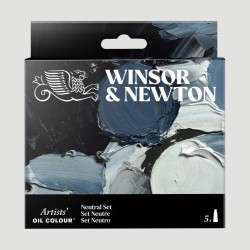 Set Colori Neutri Olio Artists Winsor&Newton, 5 tubetti da 37ml