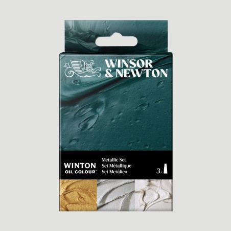 Set Metallici Colori a Olio Winton Winsor&Newton, 3 tubetti da 37ml
