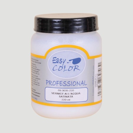 Vernice all'Acqua per colori acrilici Satinata Easy, Formato 220ml