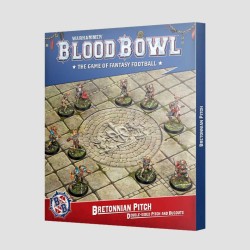 Blood Bowl Bretonnian Team Pitch and Dugouts Warhammer