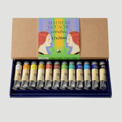 Confezione Tempera Gouache Maimeri, 12 tubetti da 20ml