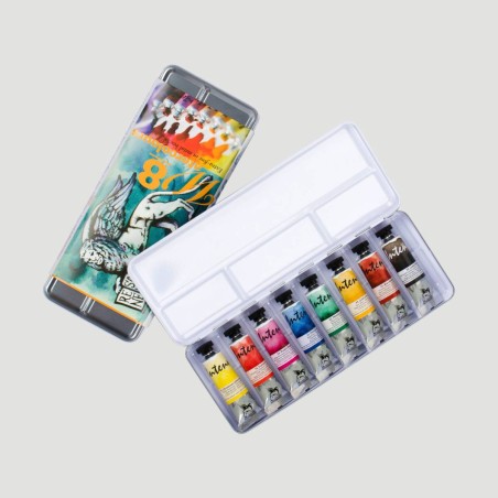 Set 8 Acquerelli Extra Fini Intense Water Renesans, tubetti da 15ml