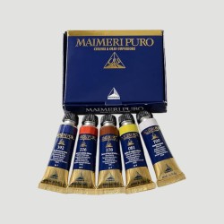 Set colori a olio Maimeri Puro, 5 Tubetti da 15ml