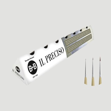 Set 3 Pennelli IL PRECISO Serie 605 Borciani e Bonazzi