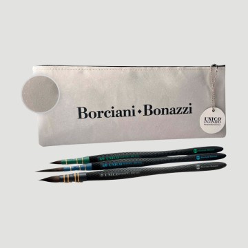 Astuccio 3 Pennelli Unico Infinito Borciani e Bonazzi