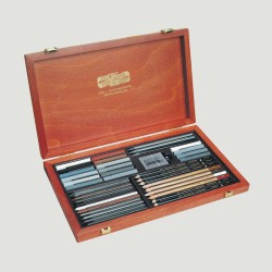 Valigetta in Legno Assortimento Arte Koh-I-Noor, per tecniche secche