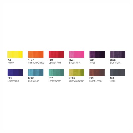 Set 12 Pennarelli Copic Ciao Starter Essentials