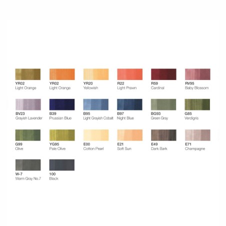 Set 20 Pennarelli Copic Ciao, Manga Starter Collection