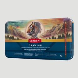 Derwent Drawing, confezione da 72 matite colorate