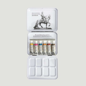 Edizione Limitata "Jan Wellem" Retro Set 6 Acquerelli Horadam Schmincke, Tubetti da 5ml