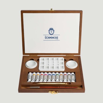 Valigetta Retro Schmincke Horadam 12 Acquerelli 5 ml - MomArte