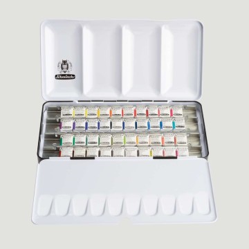 Set 40 Acquerelli Schmincke Akademie 1/2 Godet - MomArte