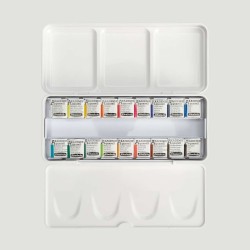 Set 18 Acquerelli Schmincke Akademie 1/2 Godet - MomArte