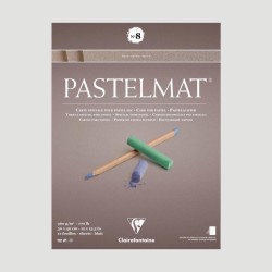 Album Pastelmat 8 Clairefontaine, 12 fogli da 360g Marrone
