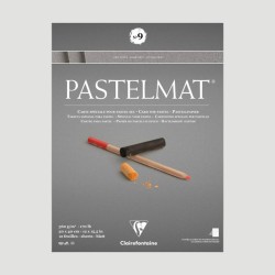 Album Pastelmat 9 Clairefontaine, 12 fogli da 360g Grigio Scuro