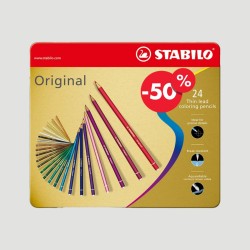 OFFERTA 50%! Confezione Matite Colorate STABILO Original da 24 colori