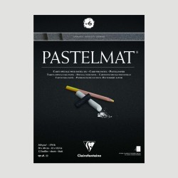 Album Pastelmat 6 Clairefontaine - 12 fogli Antracite da 360gr