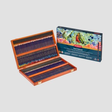 Confezione in Legno Derwent Inktense, 72 Matite Acquerellabili
