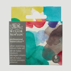 Set Urban Sketching Professional Watercolour Winsor&Newton, 6 colori in tubetti da 5ml