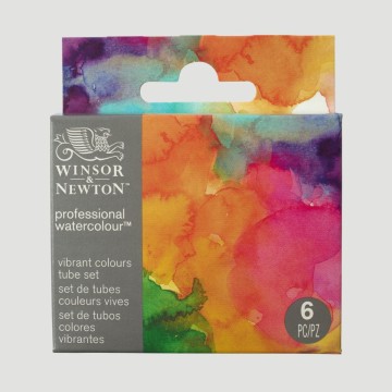 Set Colori Vivi Professional Watercolour Winsor&Newton, 6 colori in tubetti da 5ml