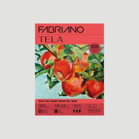 Blocco Tela, Carta per Pittura ad Olio Fabriano - Grana Telata 300gr