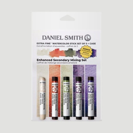 Enhanced Secondary Set Daniel Smith Watercolor Sticks, 5 colori toni secondari
