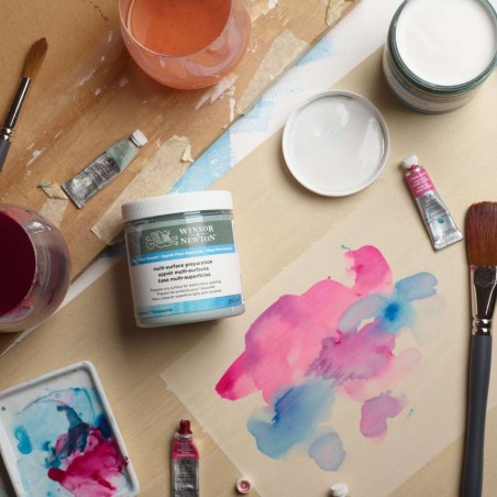 Fondo per Acquerello Winsor&Newton Multi Superficie, colore TRASPARENTE flacone da 250ml