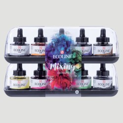 Set Ecoline Mixing Colours Royal Talens, 10 Colori da 30 ml