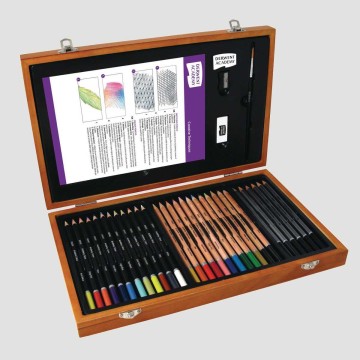 Matite Derwent Academy - Set in legno completo