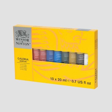 Acrilico Galeria Winsor&Newton - Confezione 10 Tubi