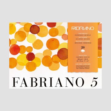 Blocco Carta Fabriano 5 - Grana Fine da 300gr