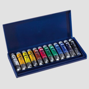 Confezione Tempera fine - 12 Tubetti da 20ml