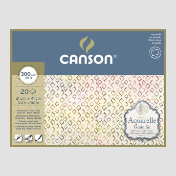 Blocco Acquerello Canson - Aquarelle Grana Fine