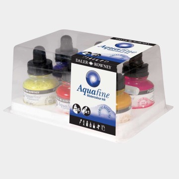 Set Aquafine Ink Daler Rowney - 6 inchiostri colorati